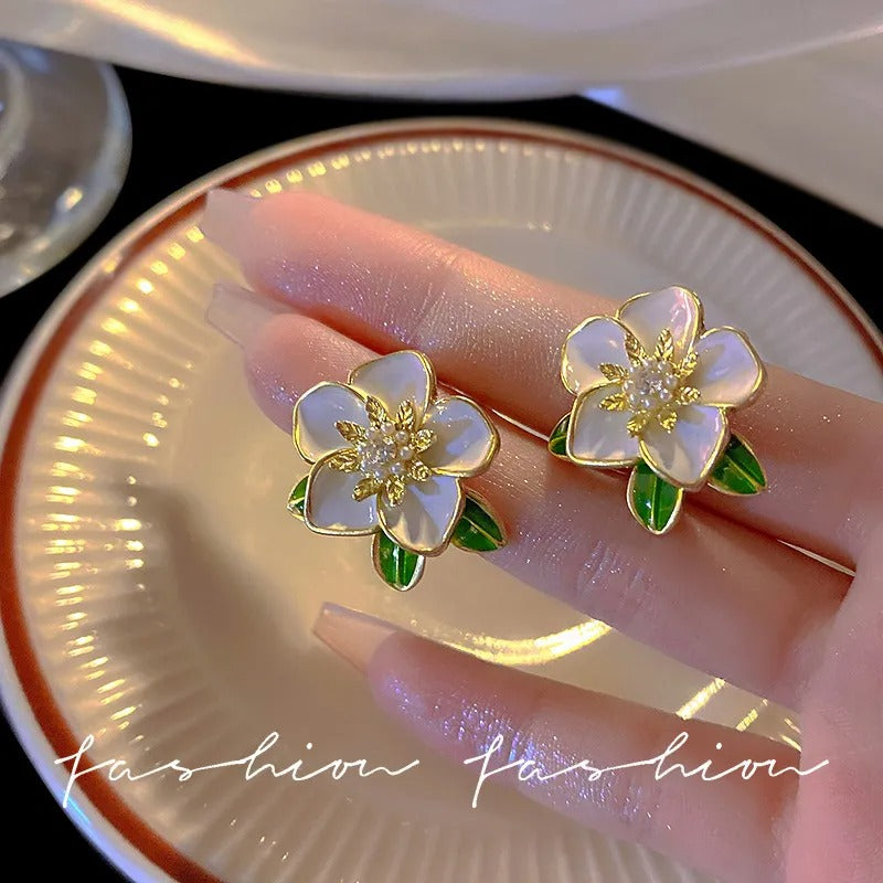 Flower Stud Earrings for Women