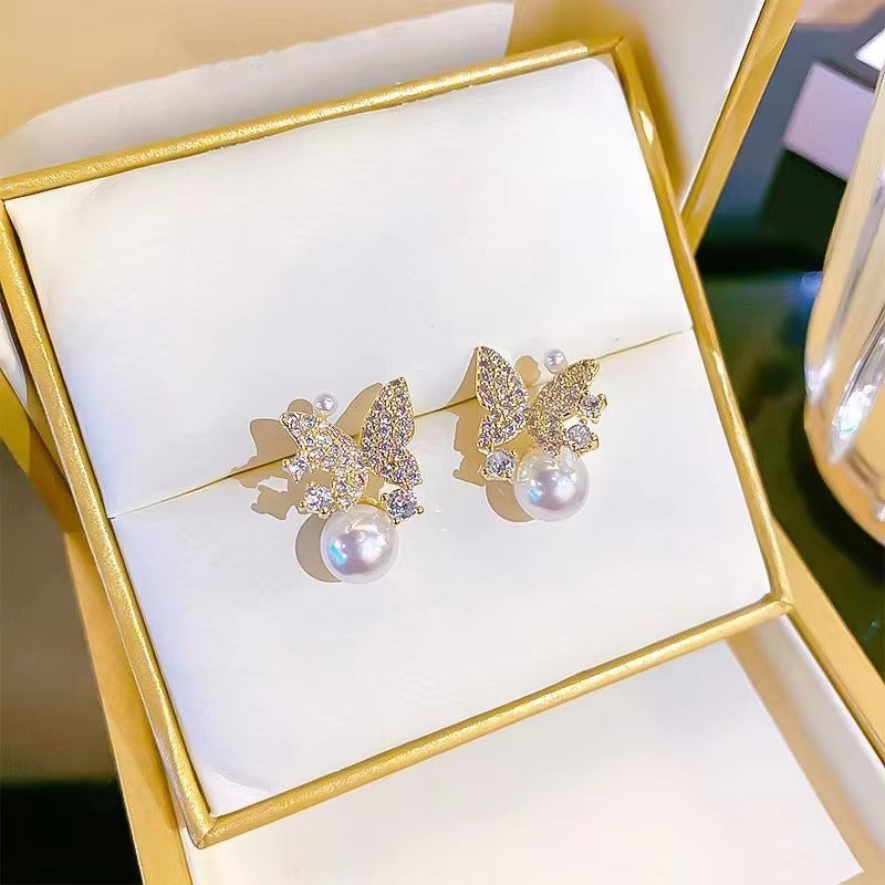 Butterfly Stud Earrings for Women
