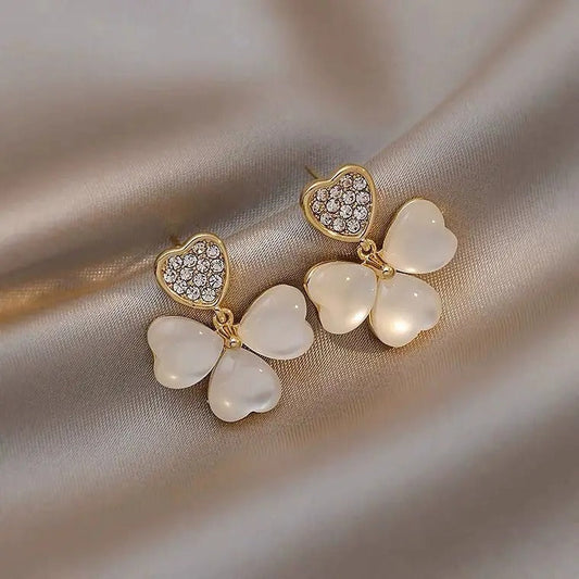 Clover Drop Earrings for Ladies