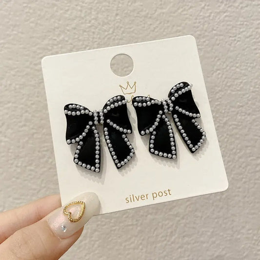 Bow Knot Stud Earrings for Girls