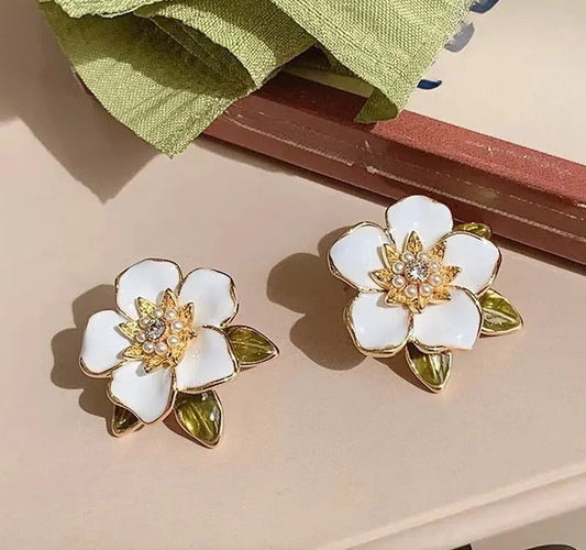 Flower Stud Earrings for Women