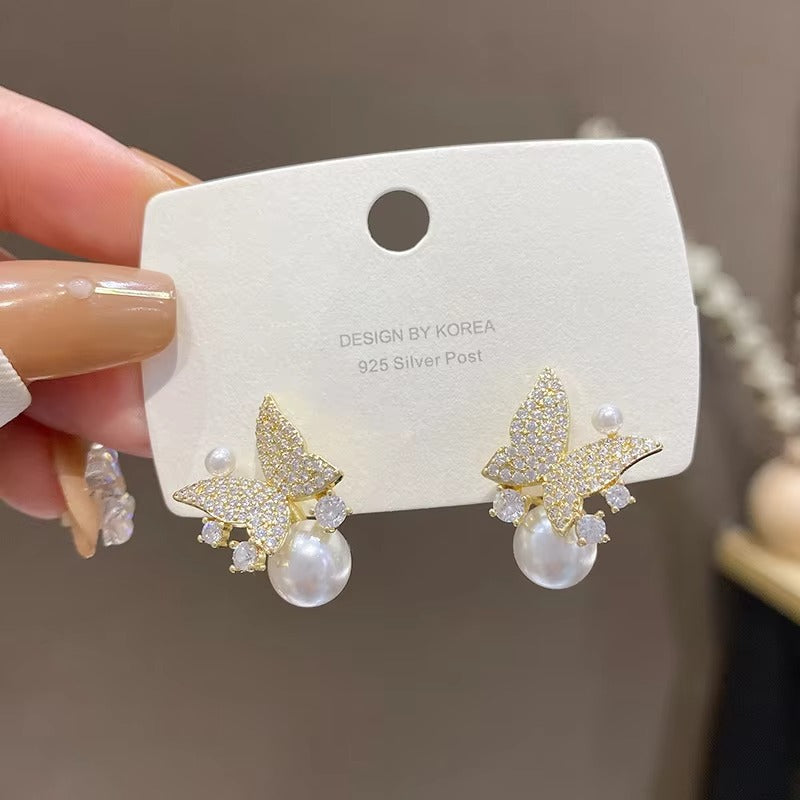 Butterfly Stud Earrings for Women