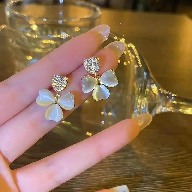 Clover Drop Earrings for Ladies